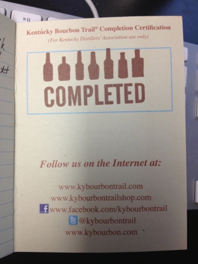 2012 Kentucky Bourbon Trail