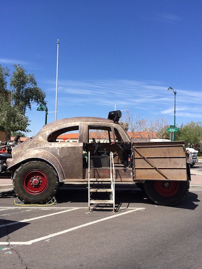 Giant Burning Man Beetle of Stereo and LED Goodness