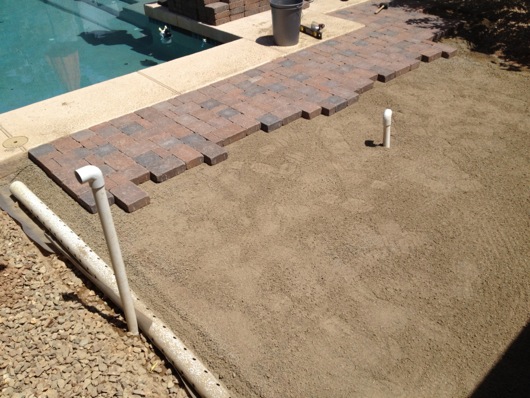 Pavers, drainage and gas line conduit