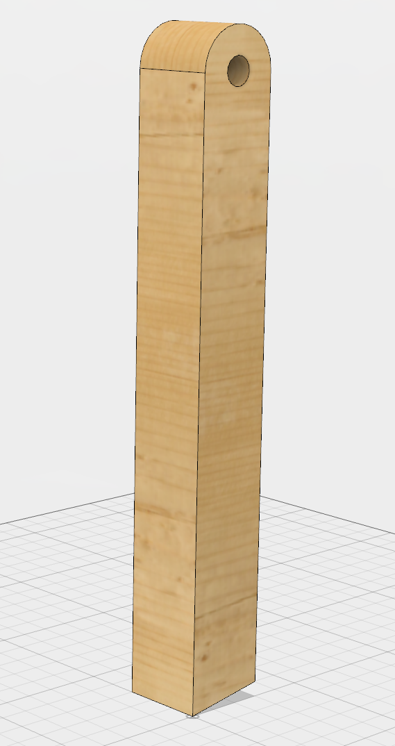 Cornhole Leg CAD