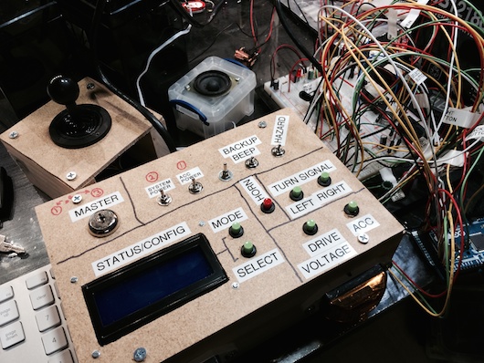 Office Chairiot Mark II Control Panel Test Rig
