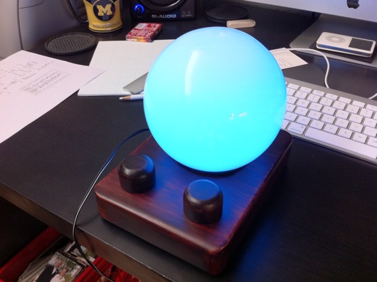 Completed LED Mood Lamp